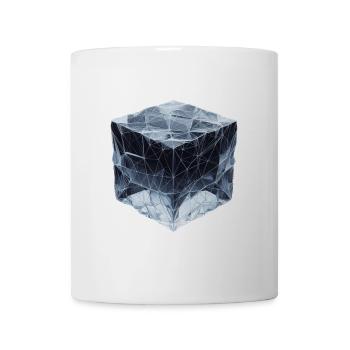 Glaçons de style polygonal - Mug blanc - blanc - Devant