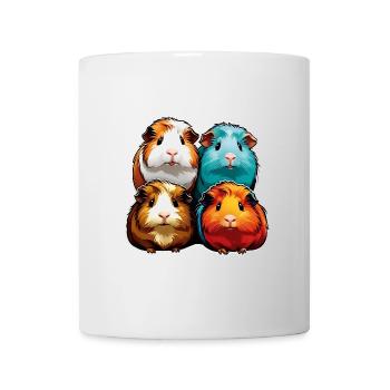 Four cute guinea pigs - Mug - white - Front