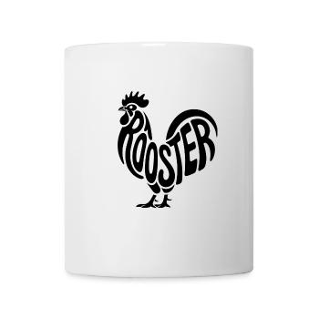 Hahn - Cooles Huhn Logo - Tasse - Weiß - Vorne