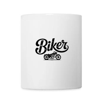 Biker - Cool Bike Logo - Mug - white - Front