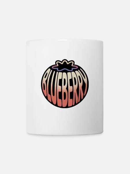 Heidelbeere - Cooles Frucht-Logo - Tasse - Weiß
