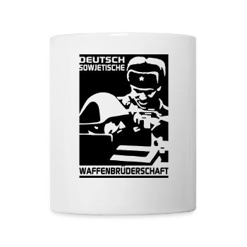 Deutsch-Sowjetische-Waffenbrüderschaft - Tasse - Weiß - Vorne