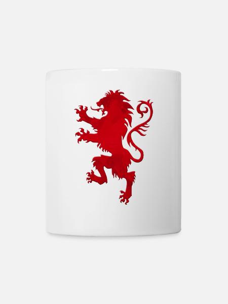 Armoiries Loewe rouge - Mug blanc - blanc