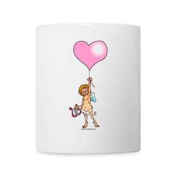 Cupid's Got Balloon Blues: Full Color Design - Mug - white - Front