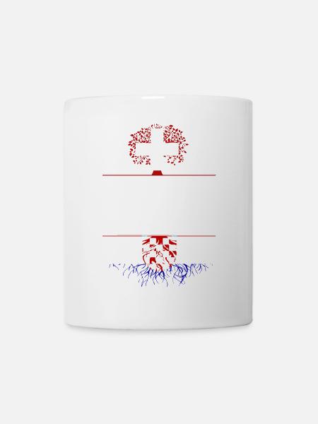 Schweiz-Kroatien - Tasse - Weiß