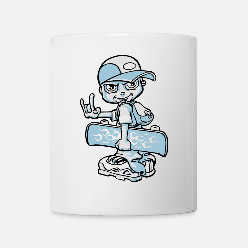 Skater boy flex - Mug - white