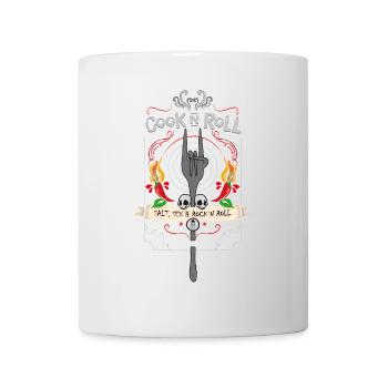 cook ´n roll - Tasse - Weiß - Vorne