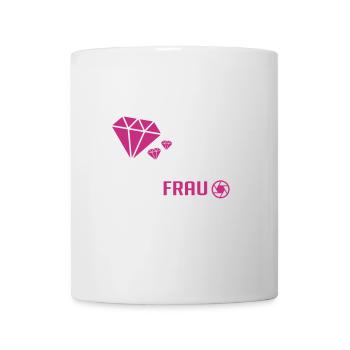 Fotografin: Diamanten? ich will Kamera & Objektive - Tasse - Weiß - Vorne