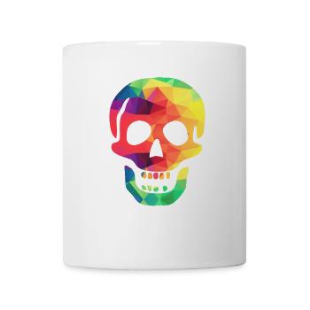 Bunter Totenkopf - Tasse - Weiß - Vorne