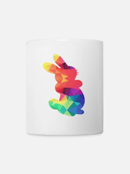 Buntes Häschen - Tasse - Weiß