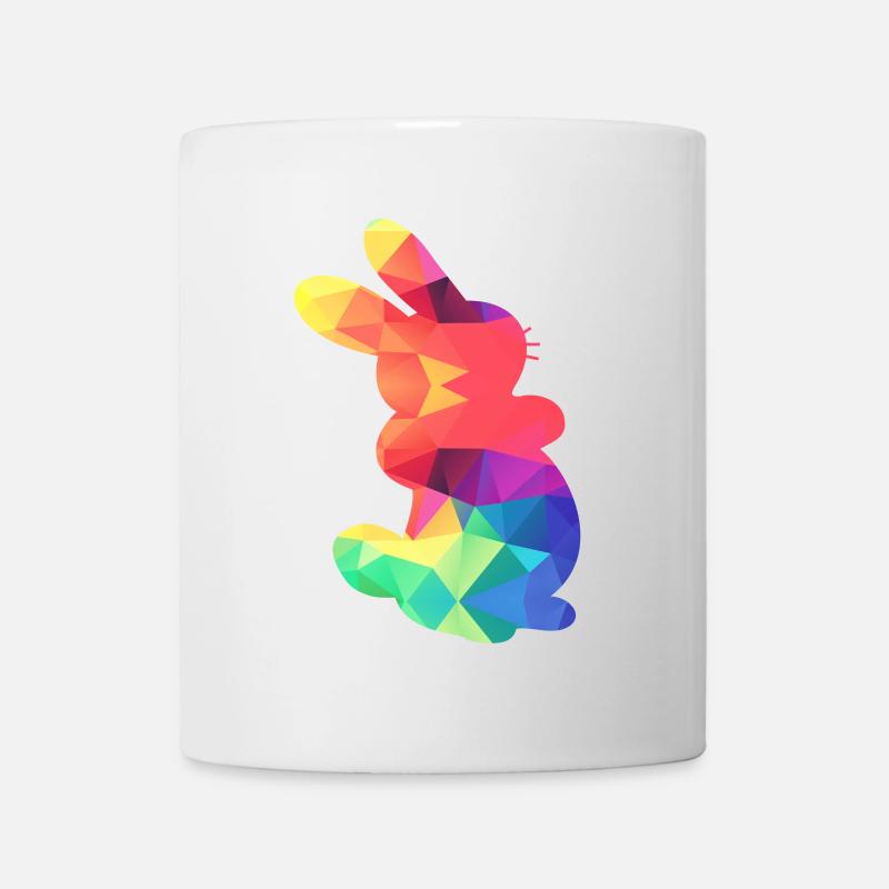 Buntes Häschen - Tasse - Weiß