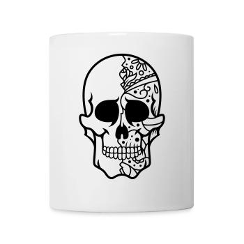 Skull - Mug - white - Front