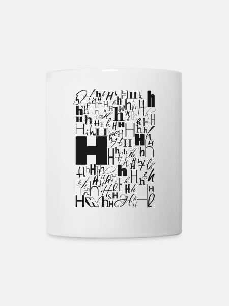 Typo B – Letter Design for Font Lovers - Mug - white