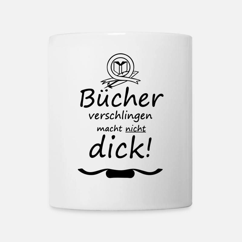 Bücher Spruch Buch Lesen Leser Geschenk - Tasse - Weiß