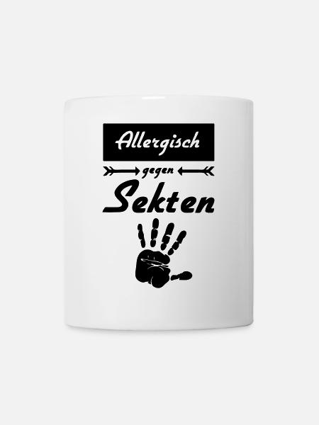 Allergisch gegen Sekten Geschenk - Tasse - Weiß