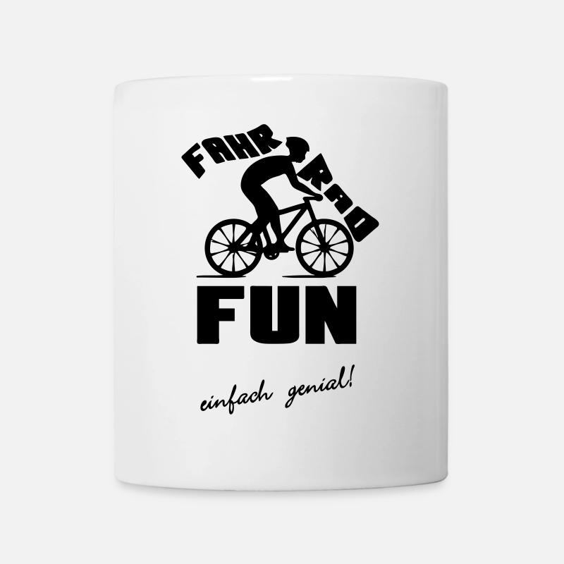 Fahrrad Fun Radfahrer Rad Sport Freizeit Geschenk - Tasse - Weiß