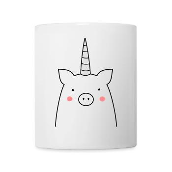 idée cadeau drôle de truie cochon licorne - Mug blanc - blanc - Devant