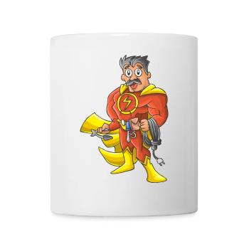 Elektriker Held - Tasse - Weiß - Vorne