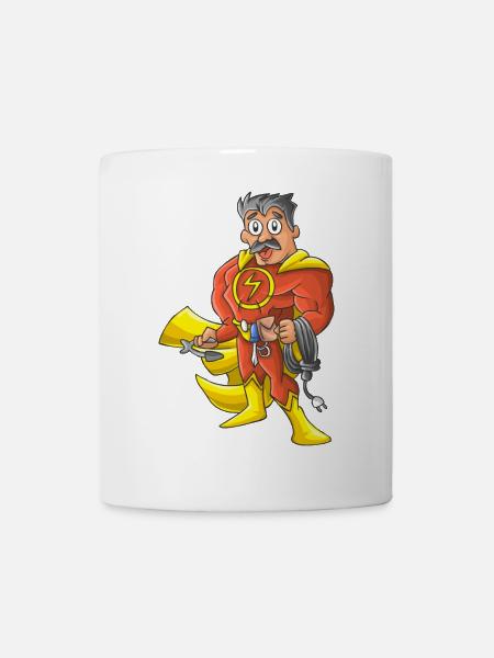 héros électriciens - Mug blanc - blanc