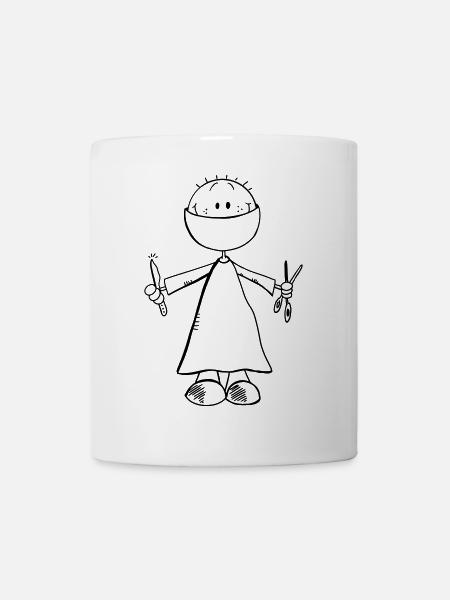 Chirurg Comicfigur - Arzt - Chirurgie - OP - Team - Tasse - Weiß