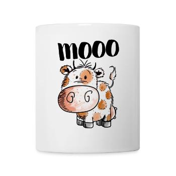 Kleines Kuhbaby - Kuh - Kühe - Kalb - Bulle - Rind - Tasse - Weiß - Vorne