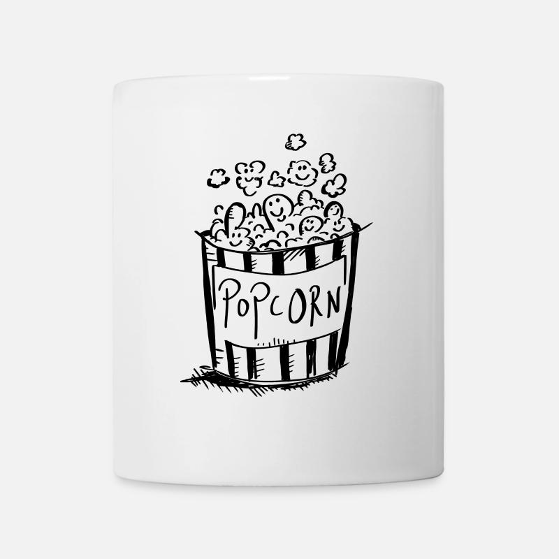 I Love Popcorn - Kino - Geschenk - Tasse - Weiß