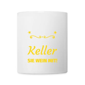 Meine Laune ist im Keller - Tasse - Weiß - Vorne