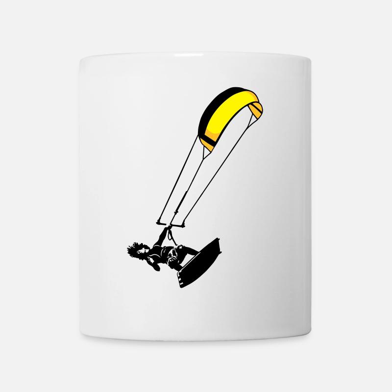 kite-surf - Tasse - Weiß