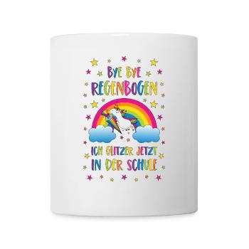 Enrollment Unicorn Bye Bye Rainbow School - Mug - white - Front