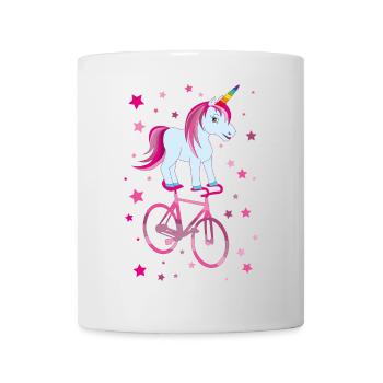 Cyclisme artistique, cyclisme artistique, cyclisme en salle, licorne - Mug blanc - blanc - Devant