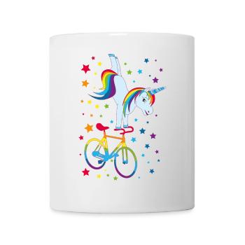 Cyclisme artistique, cyclisme artistique, cyclisme en salle, licorne - Mug blanc - blanc - Devant