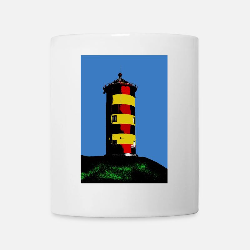 Leuchtturm Pilsum - Tasse - Weiß