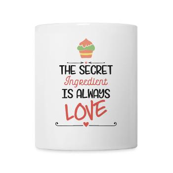 Geheime Zutat Liebe – Backdesign - Tasse - Weiß - Vorne