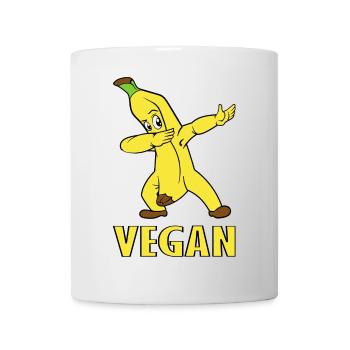 Gelbe Bananen Veggie Veganer Vegan Vegetarier - Tasse - Weiß - Vorne