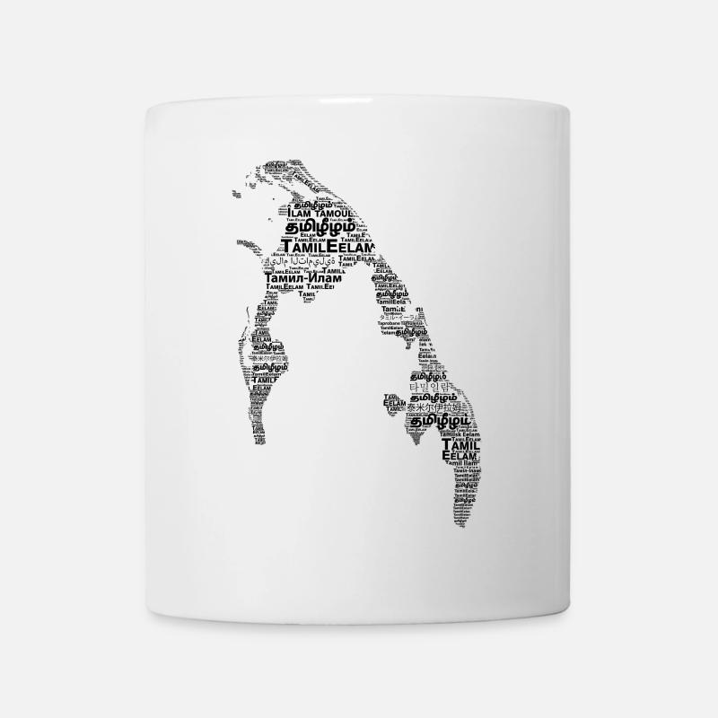 TamilEelam Text Design Black - Mug blanc - blanc