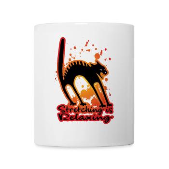 Stretching is relaxing - Mug - white - Front