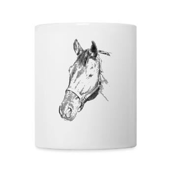 Pferd - Mug blanc - blanc - Devant