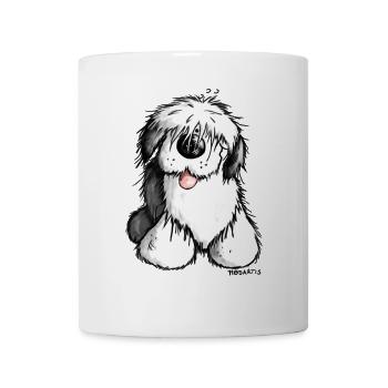 Bobbie Bobtail - Old English Sheepdog - Cartoon - Mug - white - Front