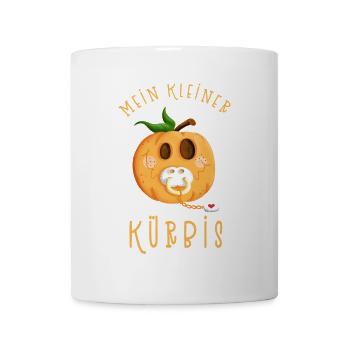 Mon petit cadeau de grossesse citrouille I - Mug blanc - blanc - Devant