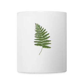 Think Green Farn Naturfreunde T-Shirt - Tasse - Weiß - Vorne