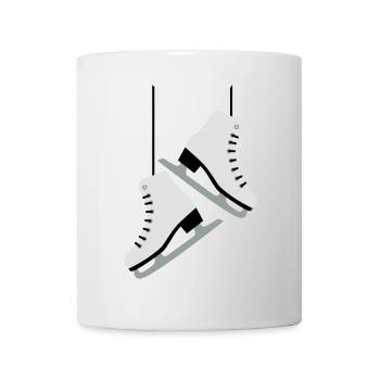 Patinage artistique patins à glace - Mug blanc - blanc - Devant