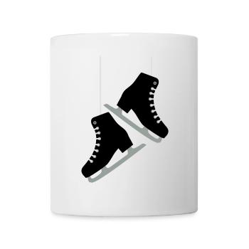 Schlittschuhe - Tasse - Weiß - Vorne
