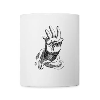 hand - Mug - white - Front