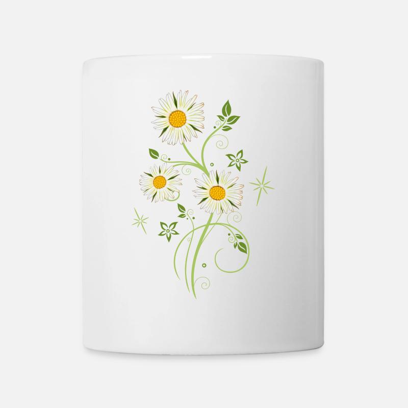 Margeriten Wildblumen Sommer - Tasse - Weiß