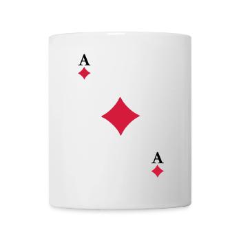 Ace of Diamonds - Mug - white - Front