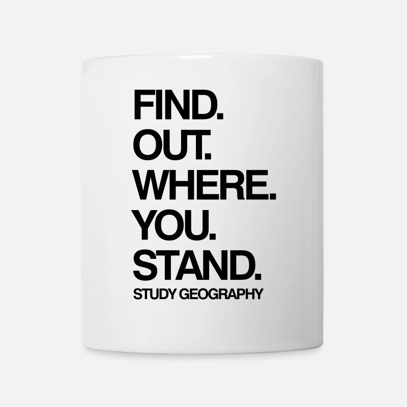 Geographie studieren - Tasse - Weiß