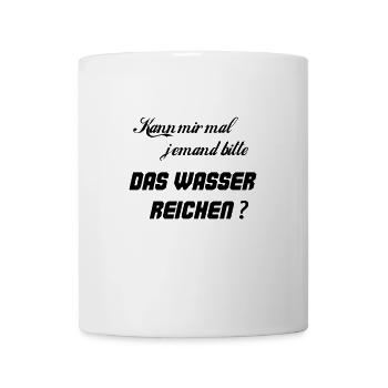 Quelqu’un peut-il me tenir un œil ? - Mug blanc - blanc - Devant