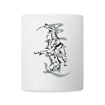 Projection martiale - Mug blanc - blanc - Devant