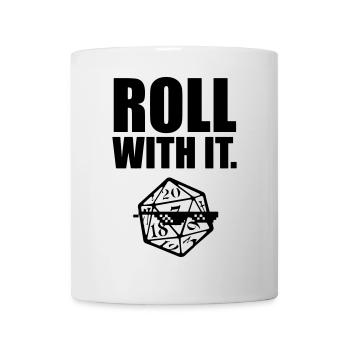 Pen and paper roll with it - Mug - white - Front