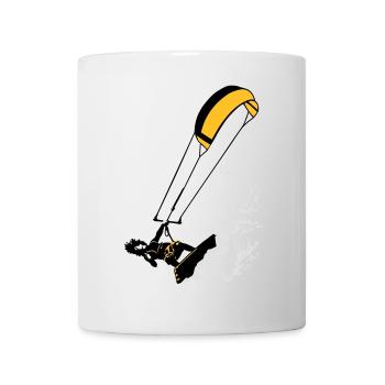Kitesurfen und Wellen flex - Tasse - Weiß - Vorne